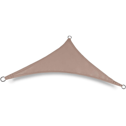 Sonnensegel Dreieckform taupe wasserabweisend mit UV-Schutz