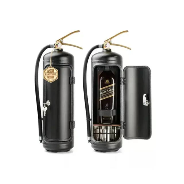 Versteckter Flaschenhalter im Feuerlöscher-Design – originelles Bar-Accessoire