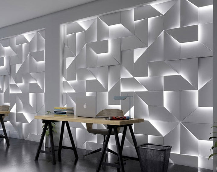 Elegante, moderne 3D-LED-Wandleuchte