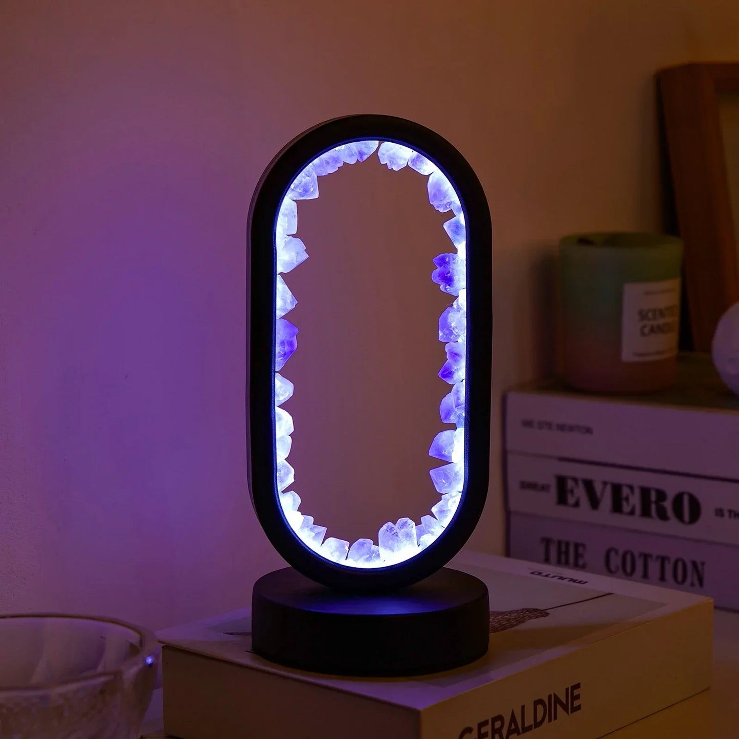 Natürliche Amethystlampe für Ruhe und Harmonie