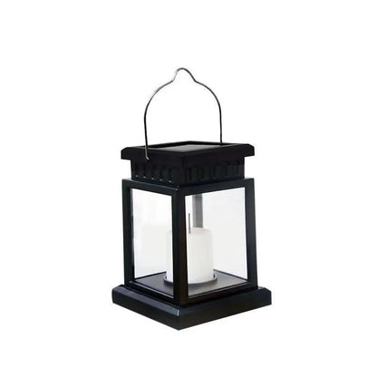Solarbetriebene Retro-Gartenlaterne mit LED-Kerzenlicht für stimmungsvolle Nächte