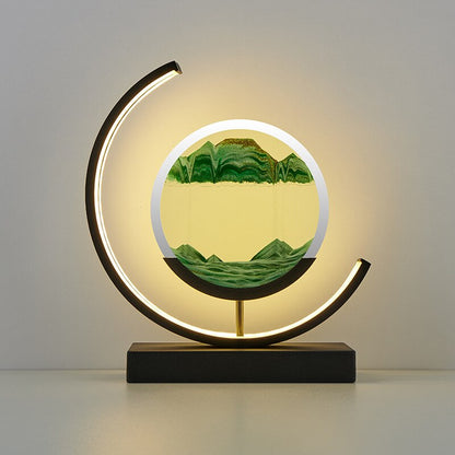 Beruhigende Sandkunst Tischlampe - Ruhige Heim Dekoration