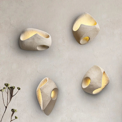 Minimalistische moderne LED-Wandleuchte im Wabi-Sabi-Stil für Wohnzimmer