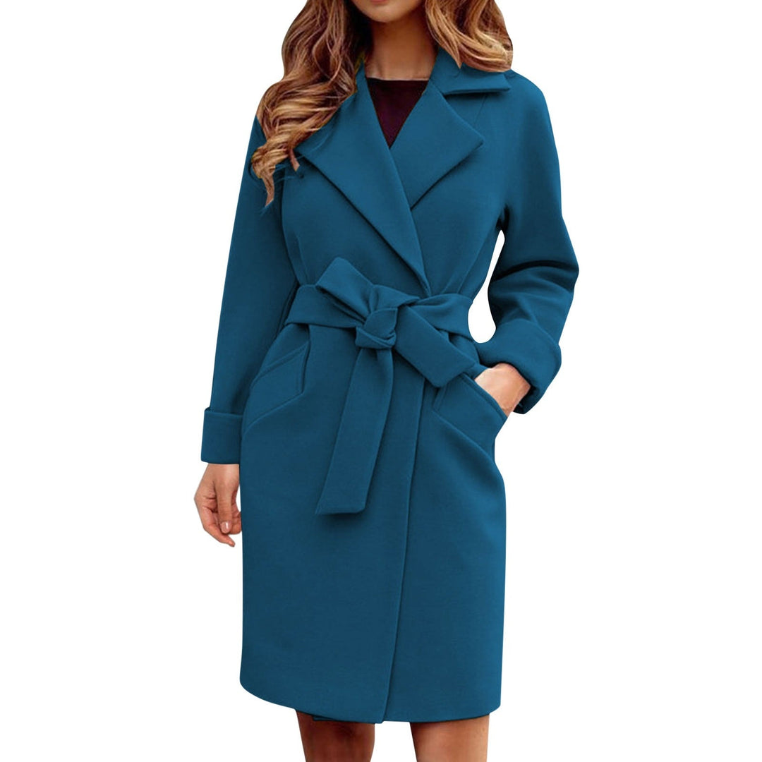Damen Trenchcoat Mit Bindegürtel Und Klassischem Revers