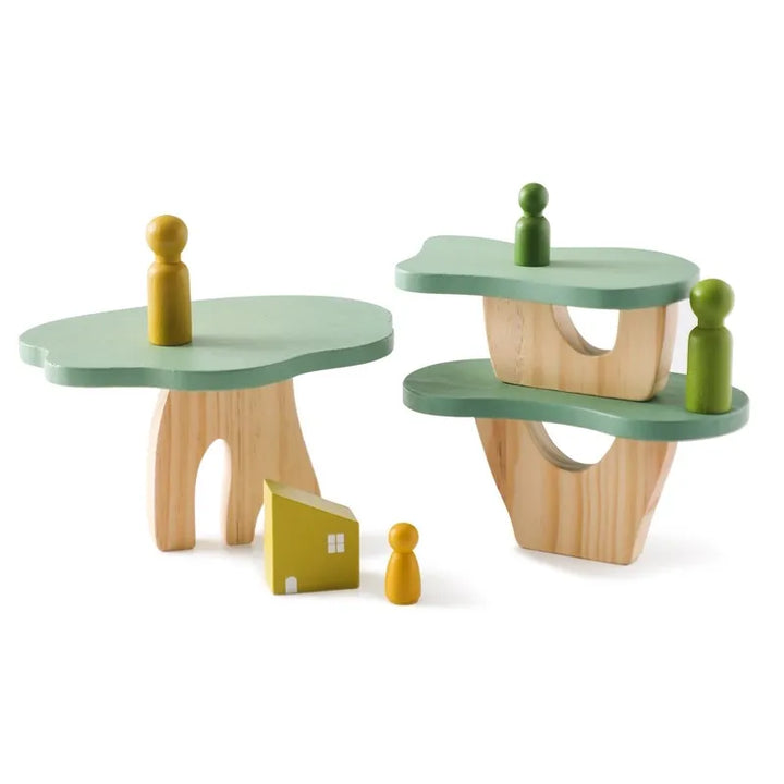 Montessori Baum-Block Spielzeug aus Holz – Dekorativ und lehrreich