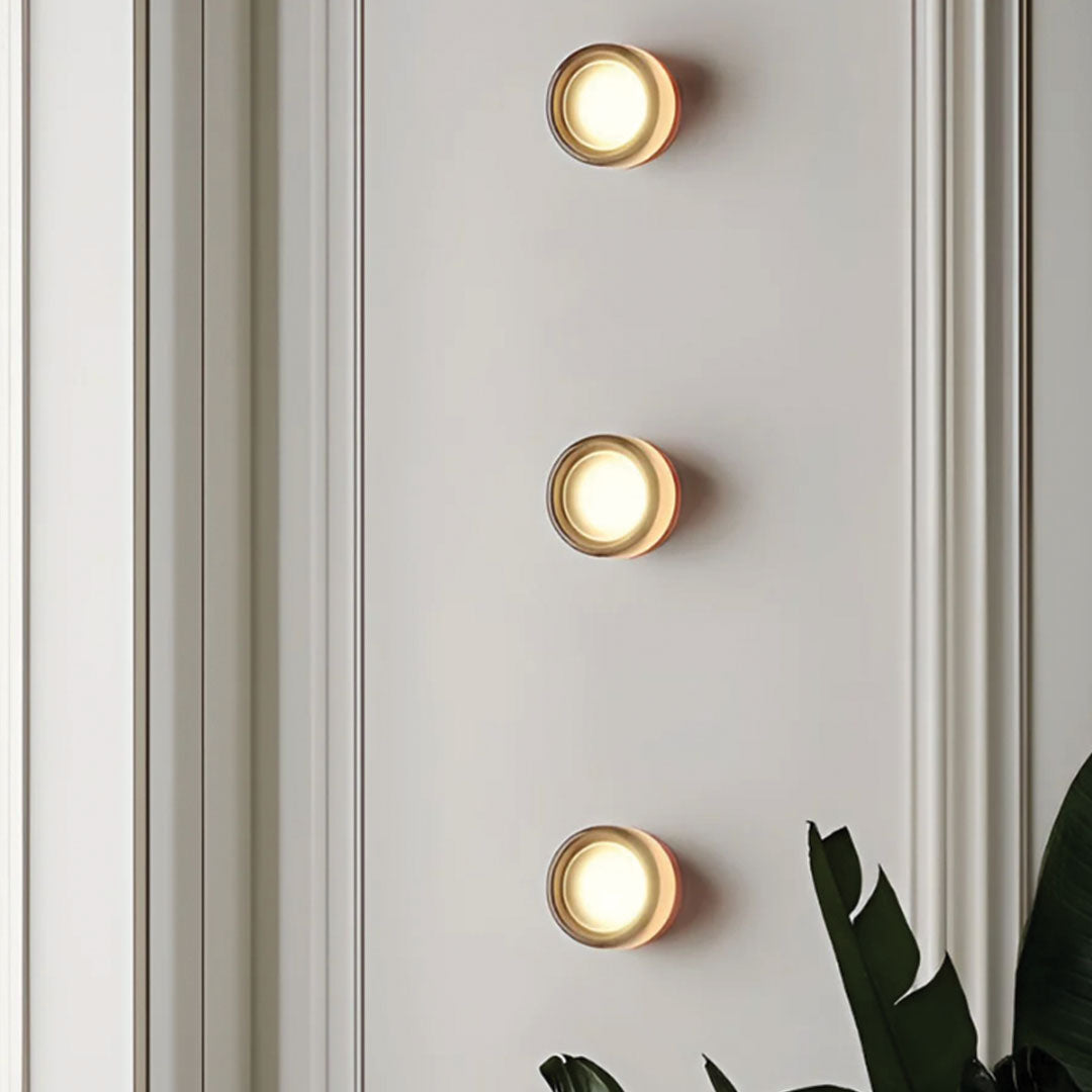 Elegante strukturierte LED-Wandleuchte für Wohnzimmer und Flur