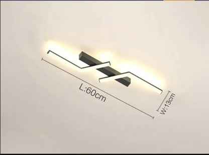 Moderne LED-Deckenlampe – schlank, hell & mit Fernbedienung
