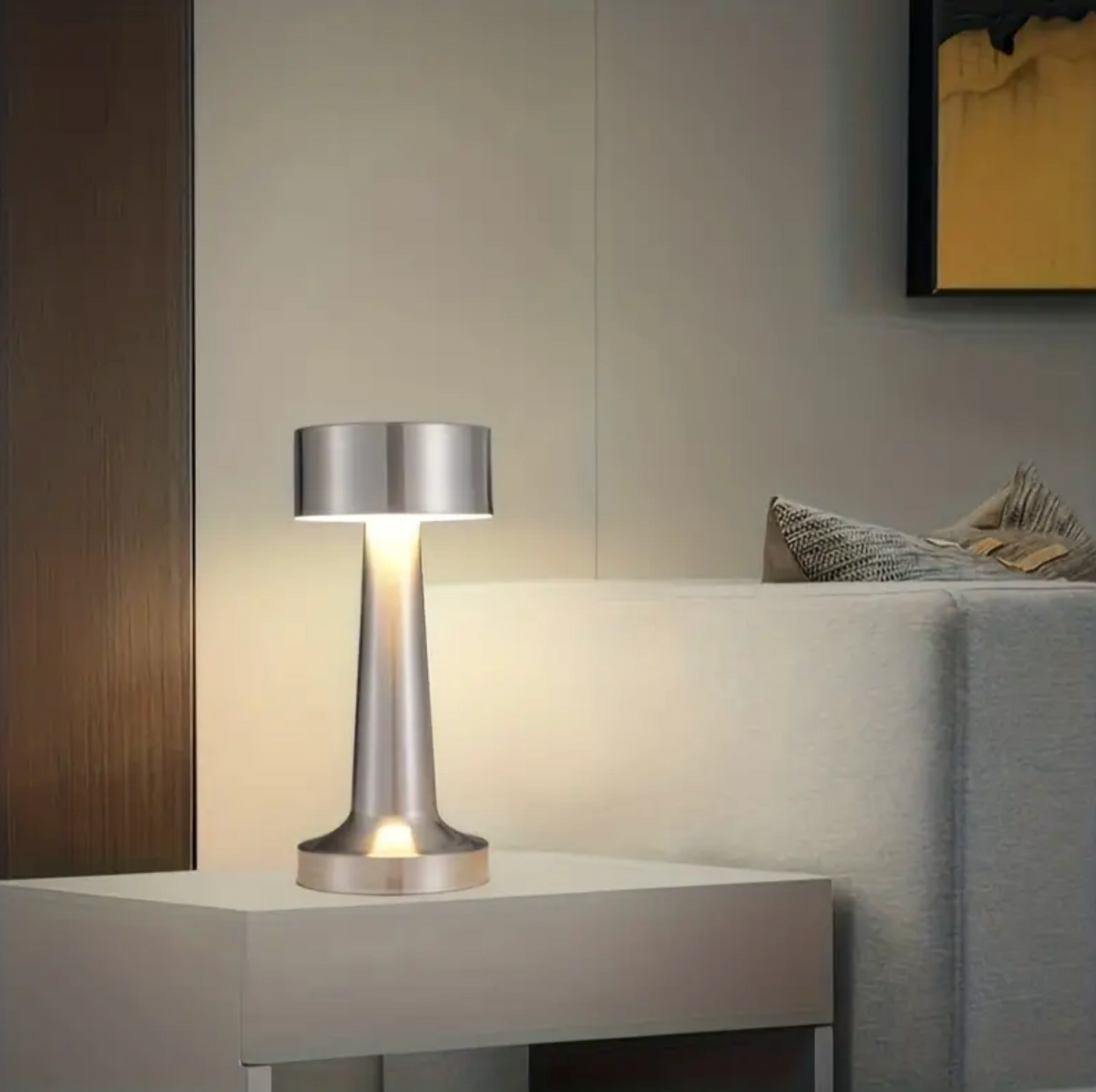 Moderne Kabellose Tischlampe – Dimmbare LED-Beleuchtung mit Touch-Steuerung
