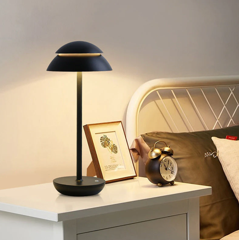Kabellose, wiederaufladbare LED-Tischleuchte mit Touch-Dimmer – Elegantes Licht für jeden Raum