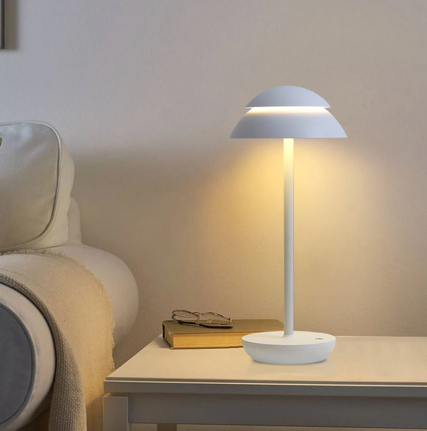 Kabellose, wiederaufladbare LED-Tischleuchte mit Touch-Dimmer – Elegantes Licht für jeden Raum