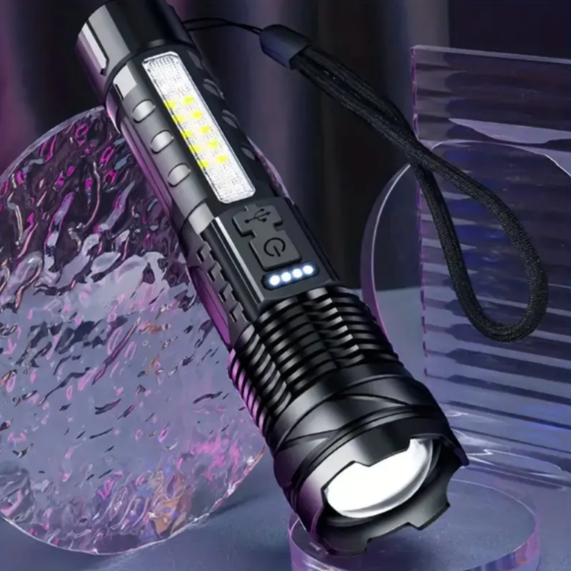 Ultrastarke Wiederaufladbare Led Taschenlampe Für Outdoor Und Notfall