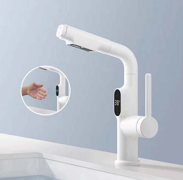 Digitaler Wasserhahn mit LED Temperaturanzeige & 360° Schwenkfunktion