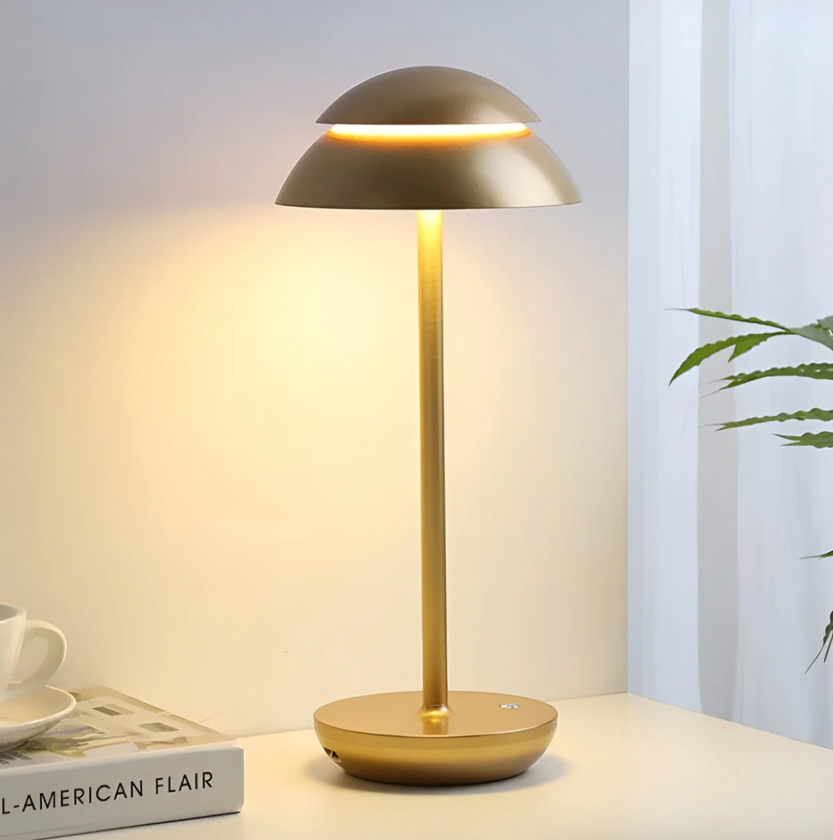 Kabellose, wiederaufladbare LED-Tischleuchte mit Touch-Dimmer – Elegantes Licht für jeden Raum