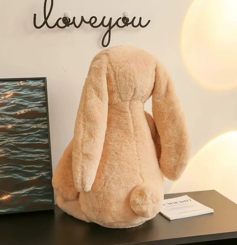 Plüschhase mit langen Ohren – Kuscheltier für Kinder und Erwachsene