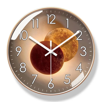 Moderne Designer Wanduhr ohne Ticken – Stilvolle & leise Uhr für Wohnzimmer
