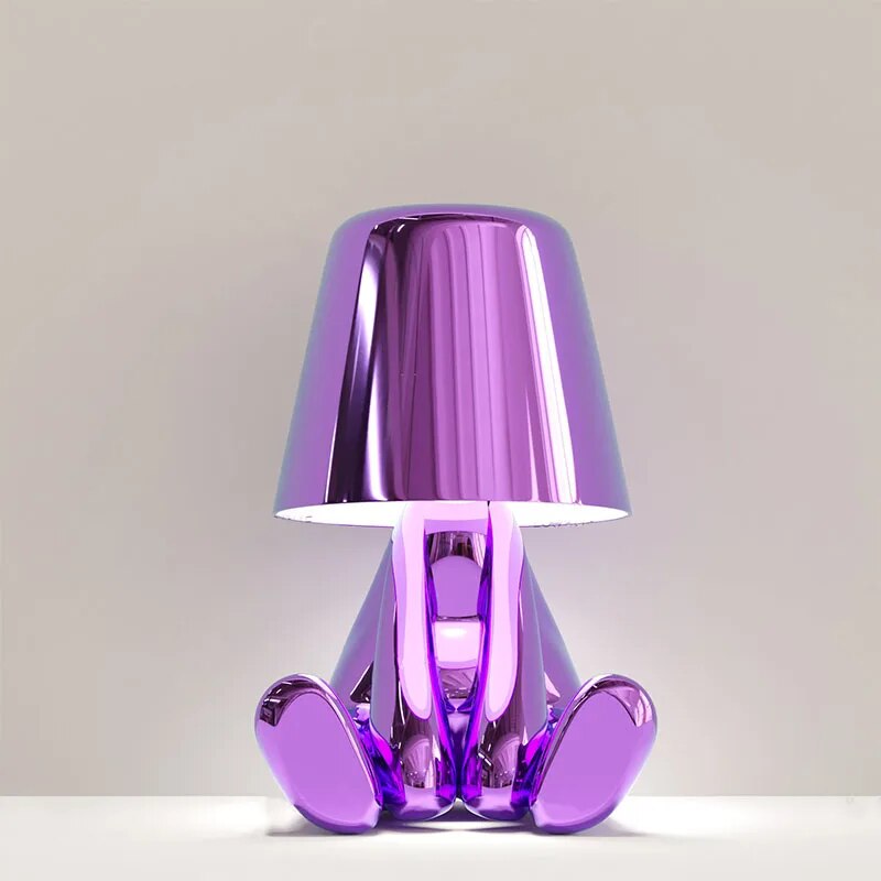 Resin LED Tischlampe im modernen Denker-Design