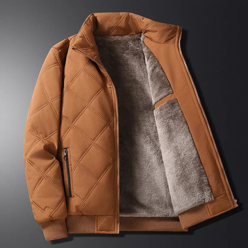 Herren Winterjacke Kurz Mit Reißverschluss