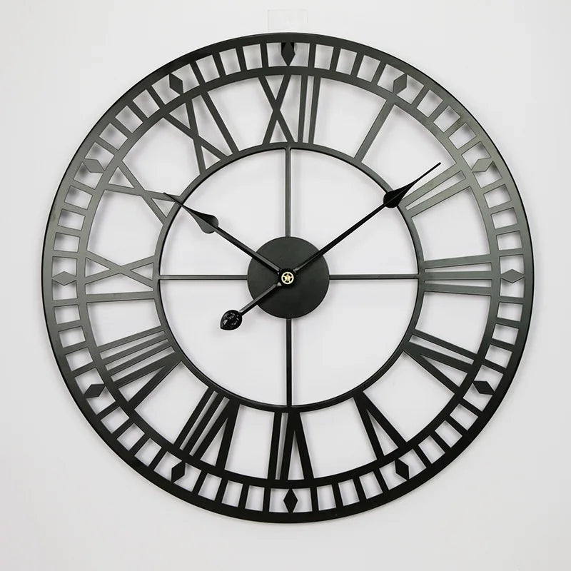 Moderne Übergroße Schwarze Wanduhr – Zeitlose Eleganz für Ihr Zuhause