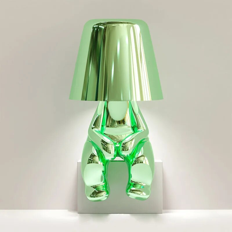 Resin LED Tischlampe im modernen Denker-Design
