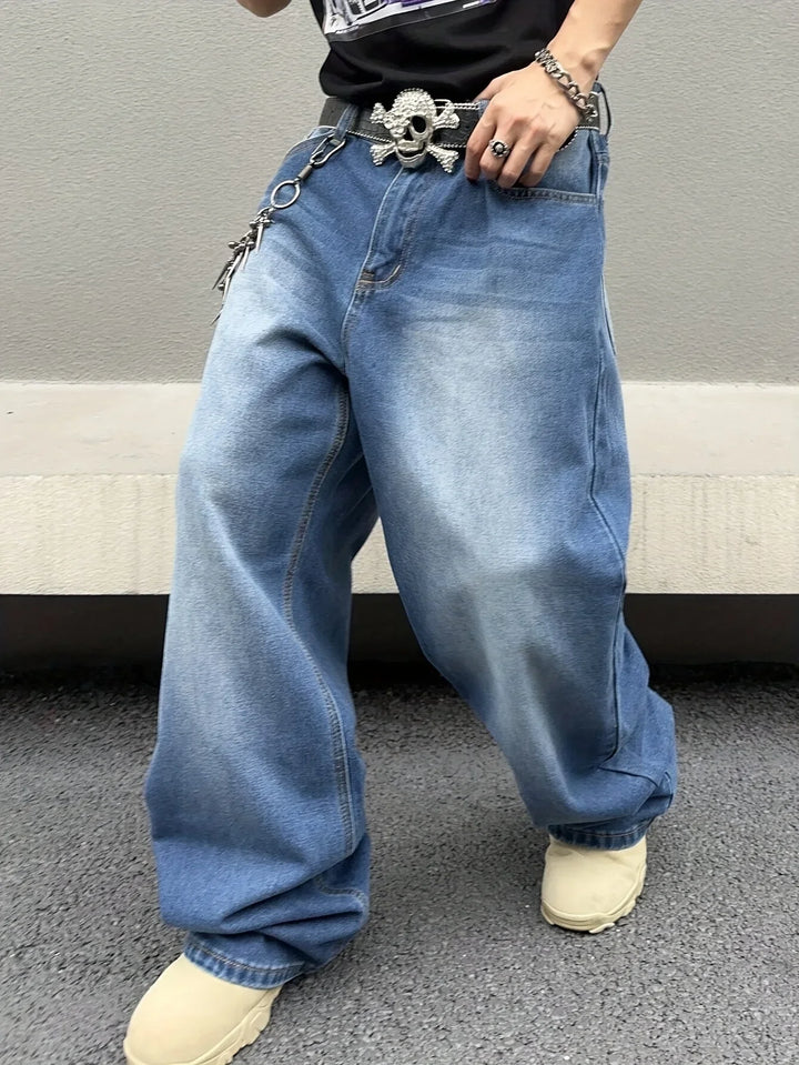 Herren Baggy Jeans Im Streetwear Stil