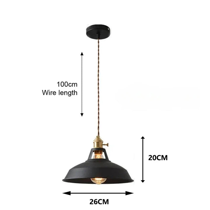 Retro-Industrie-Hängelampe – Vintage Pendelleuchte für Küche und Bar