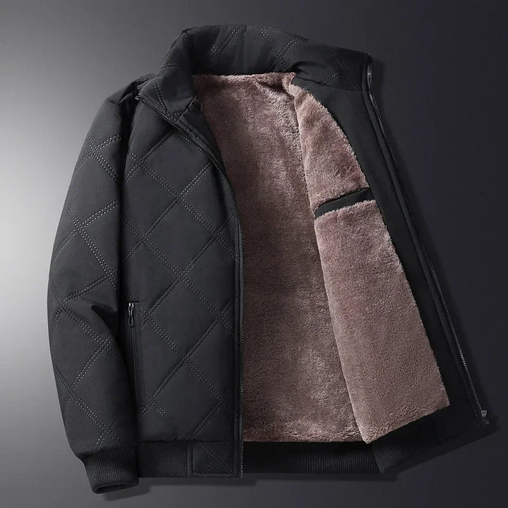 Herren Winterjacke Kurz Mit Reißverschluss