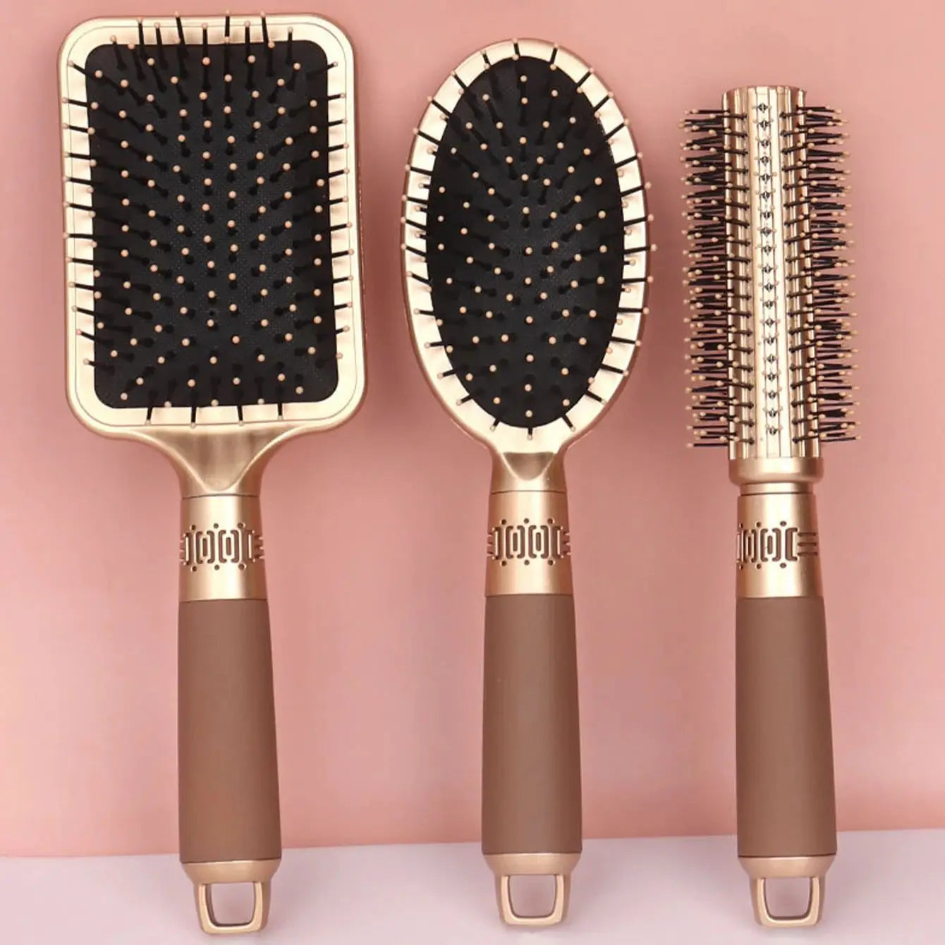 Antistatische Paddlebürste für Damen – Haarbürste mit Luftkissen für lockiges Haar