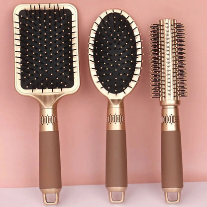 Antistatische Paddlebürste für Damen – Haarbürste mit Luftkissen für lockiges Haar
