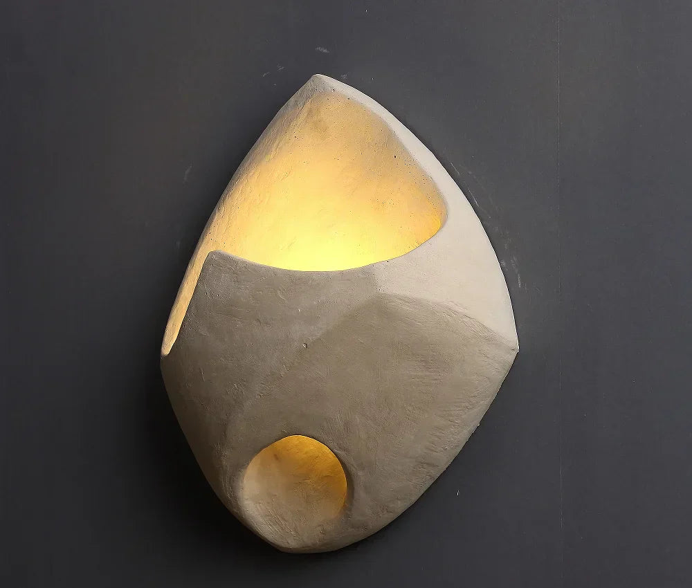 Minimalistische moderne LED-Wandleuchte im Wabi-Sabi-Stil für Wohnzimmer
