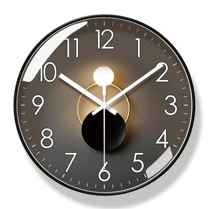 Moderne Designer Wanduhr ohne Ticken – Stilvolle & leise Uhr für Wohnzimmer
