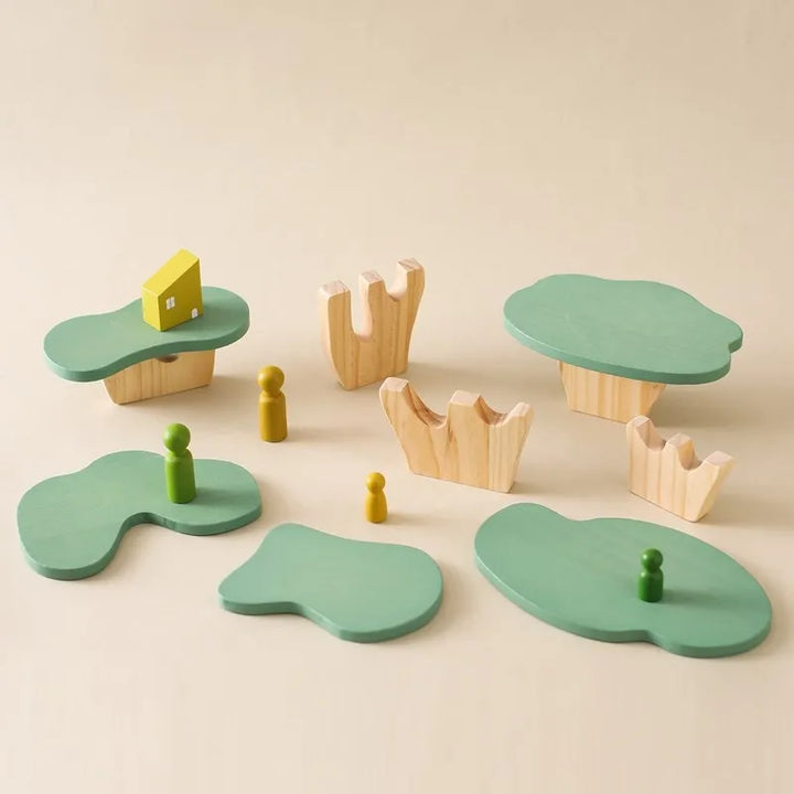 Montessori Baum-Block Spielzeug aus Holz – Dekorativ und lehrreich