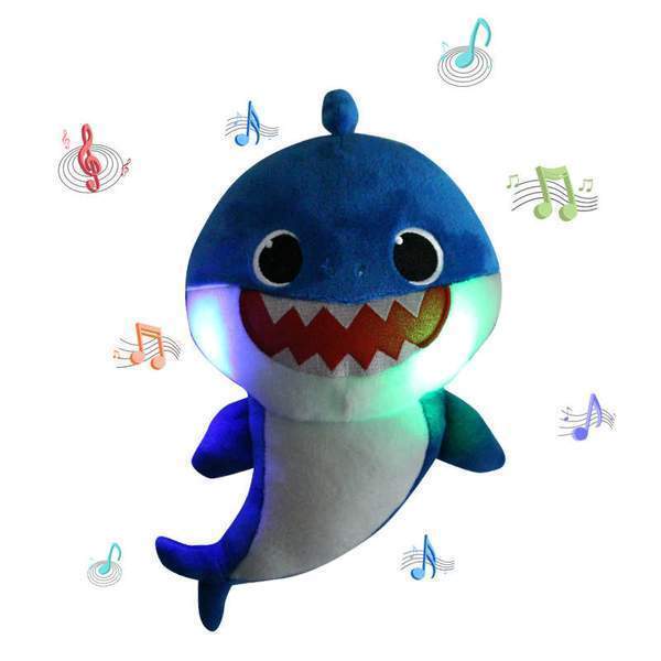 Plüsch Baby Shark Spielzeug mit Licht und Musik