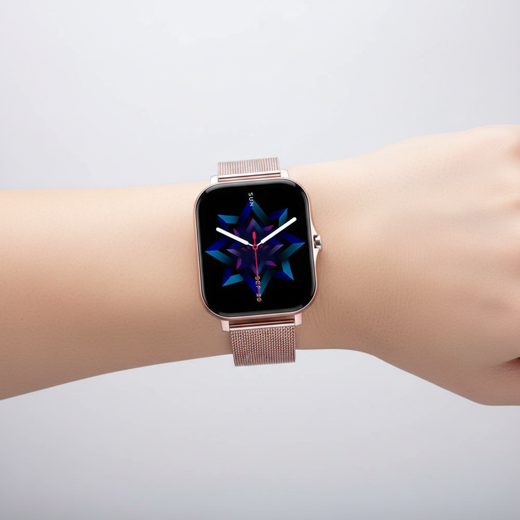 Smartwatch mit Fitness-Tracker und Touchscreen