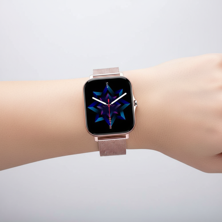 Smartwatch mit Fitness-Tracker und Touchscreen