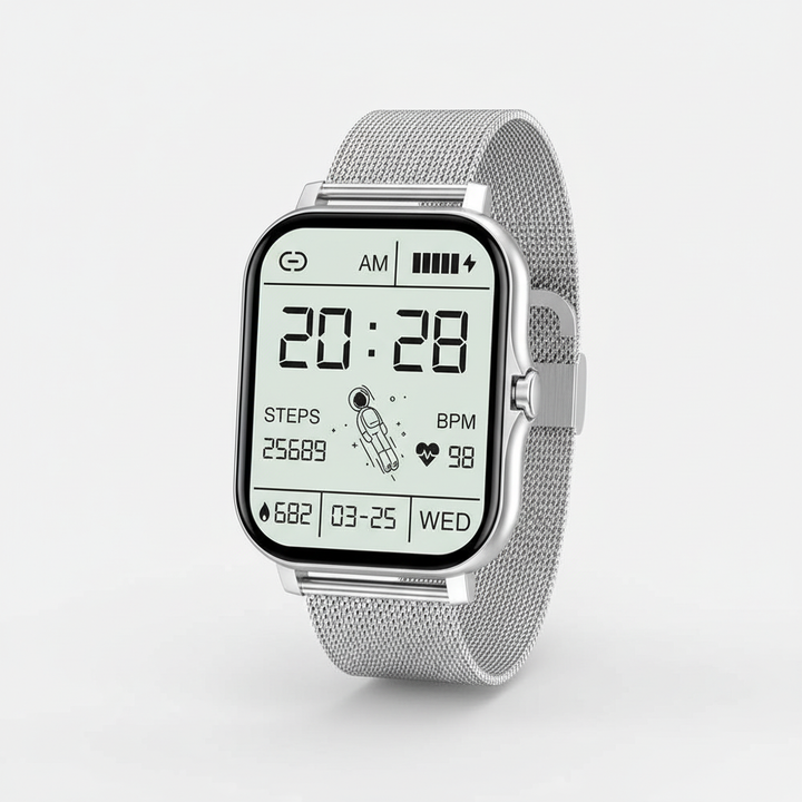 Smartwatch mit Fitness-Tracker und Touchscreen