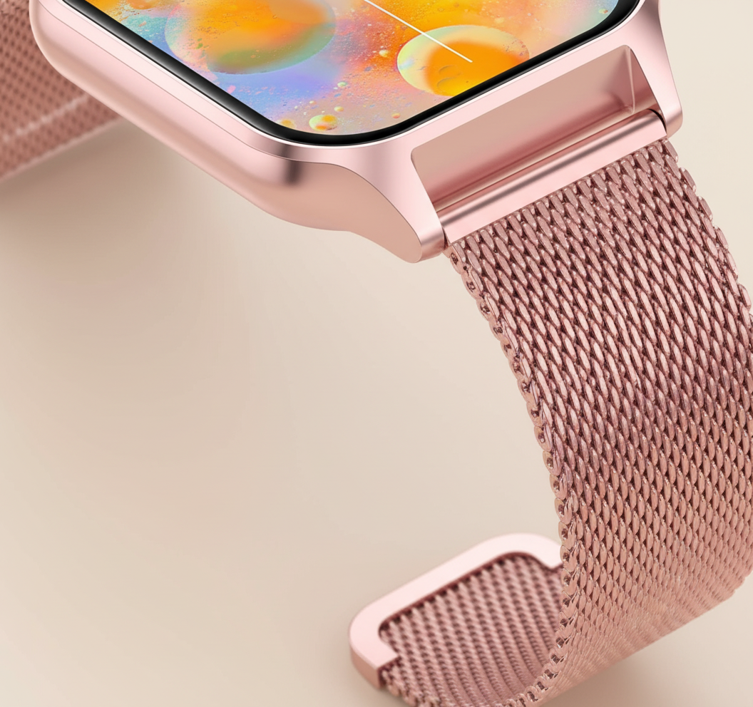 Smartwatch mit Fitness-Tracker und Touchscreen