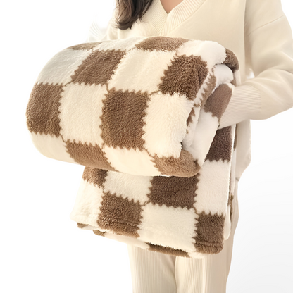 Karierte Fleecedecke – Buntes Plaid mit fröhlichem Muster für alle Jahreszeiten
