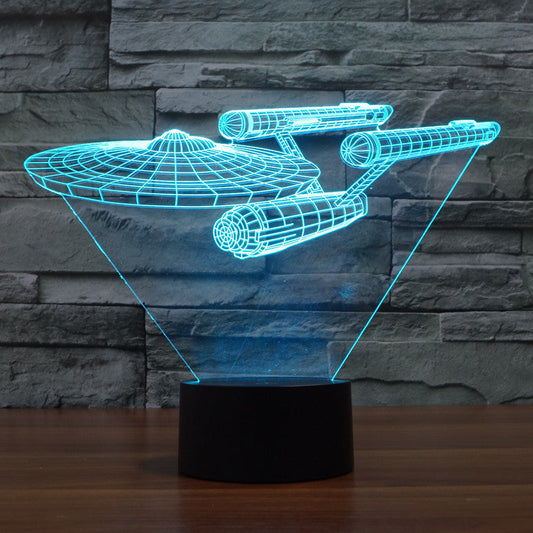 Leuchtende 3d Illusionstischlampe Mit Sci-fi Design