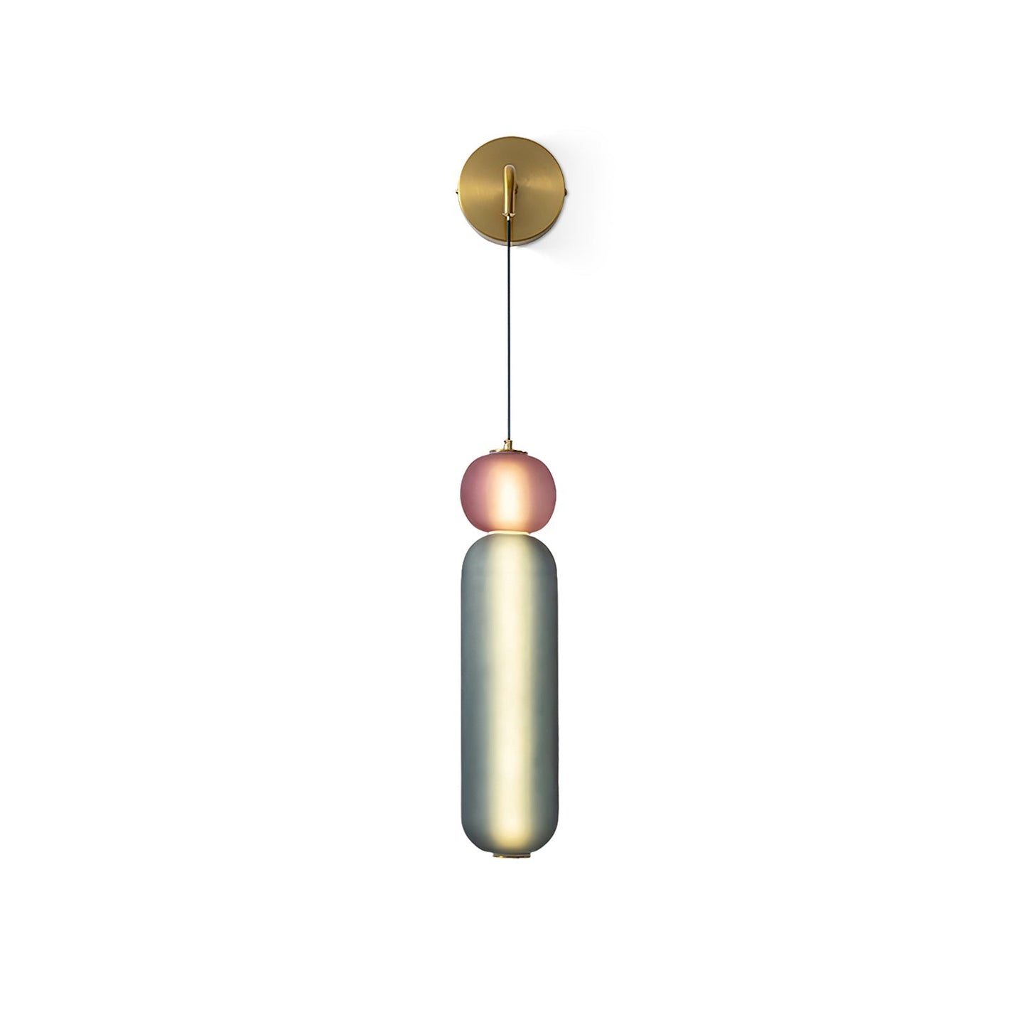 Wandlampe mit Goldfinish und Ornamenten