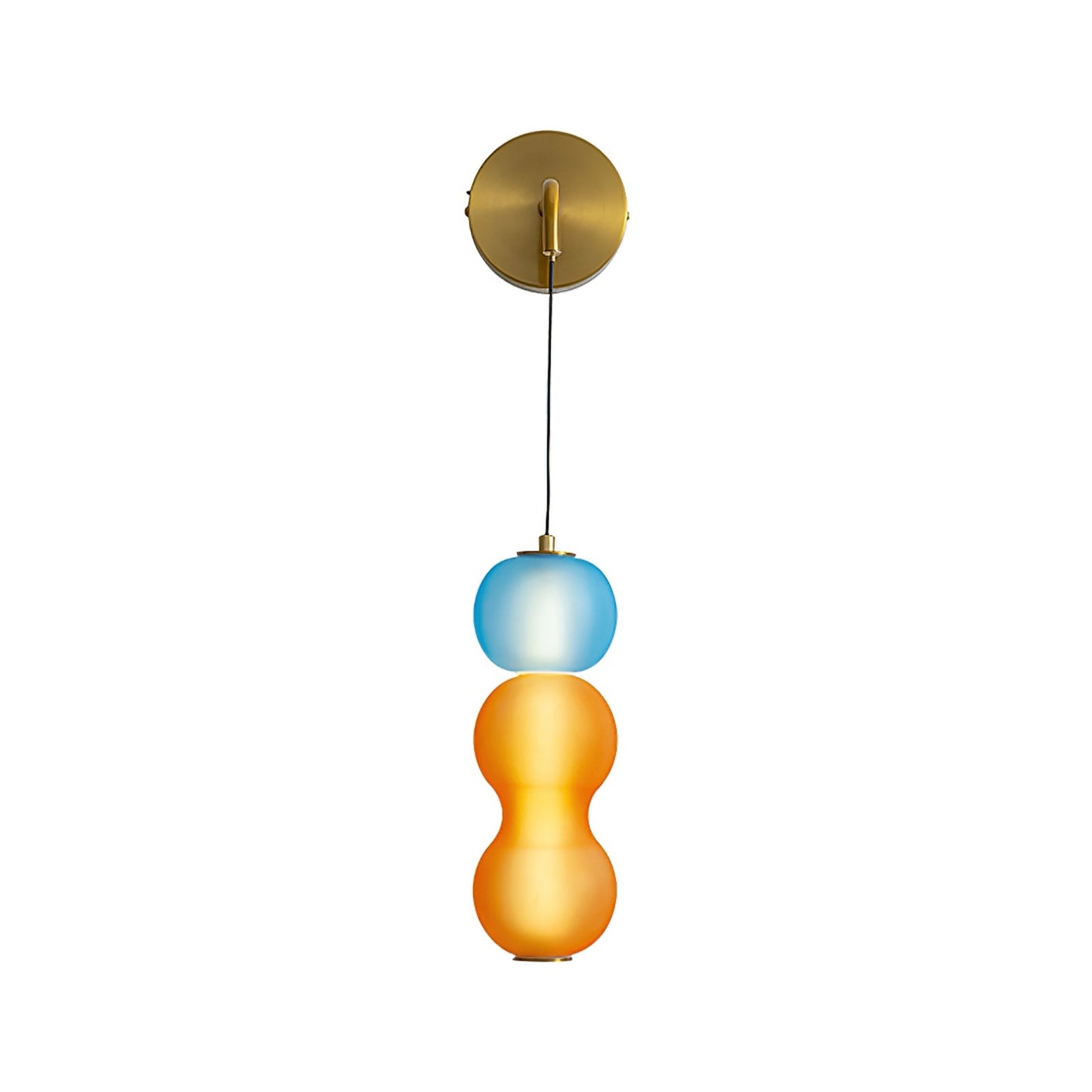 Wandlampe mit Goldfinish und Ornamenten