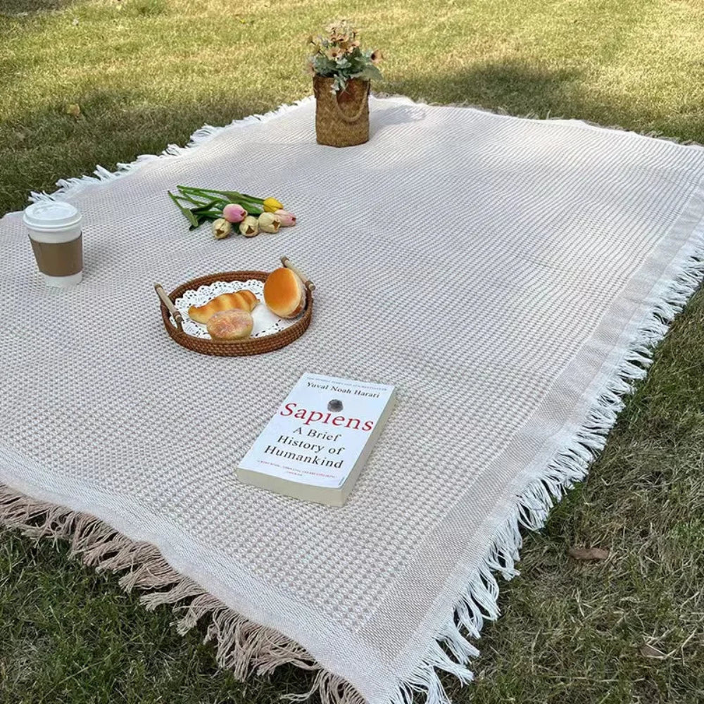 Tischdecke Baumwoll Leinen Für Picknick Und Garten