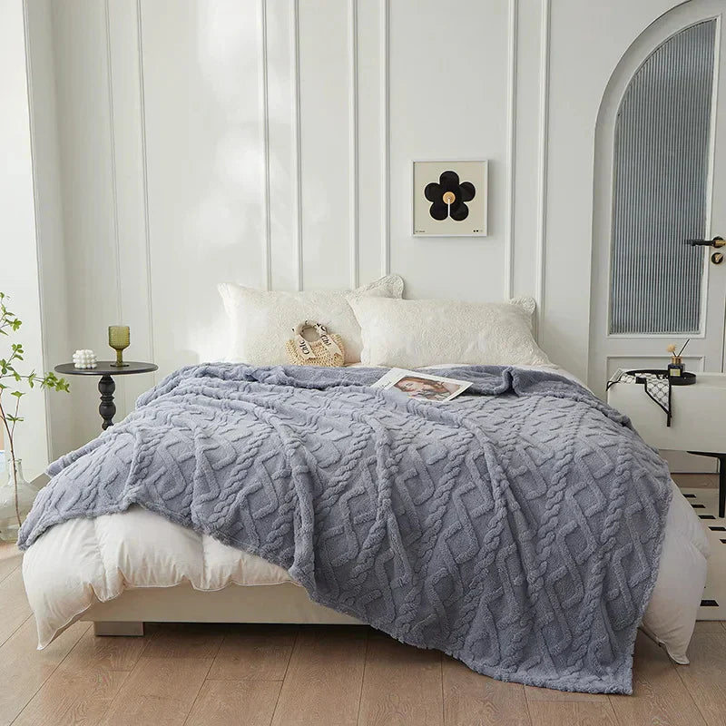 Wohndecke Wendbar Aus Flanell Und Lammwolleimitat