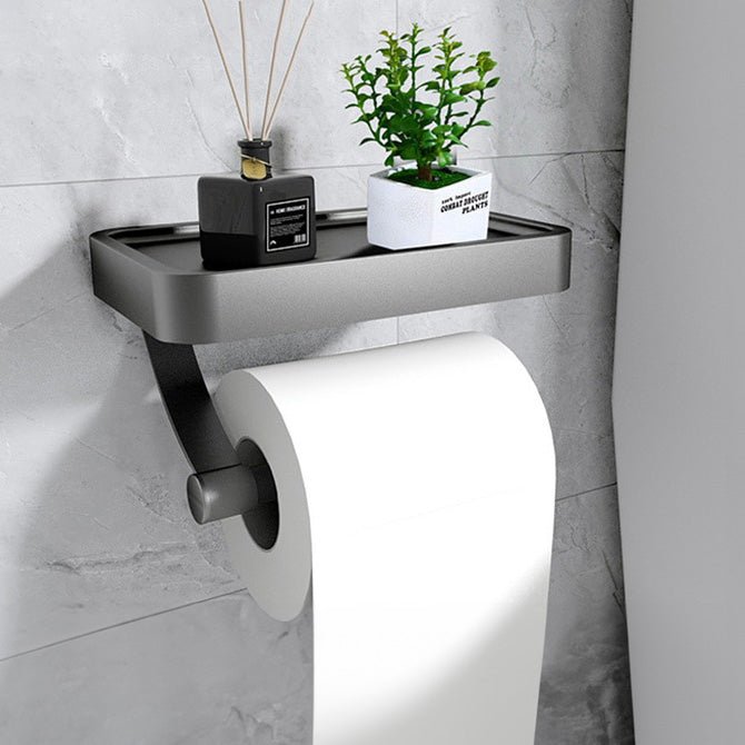 Toilettenpapierhalter mit Ablage zur Wandmontage