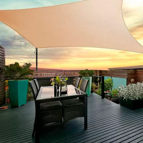 Wetterfestes Sonnensegel mit UV-Schutz für Garten & Terrasse