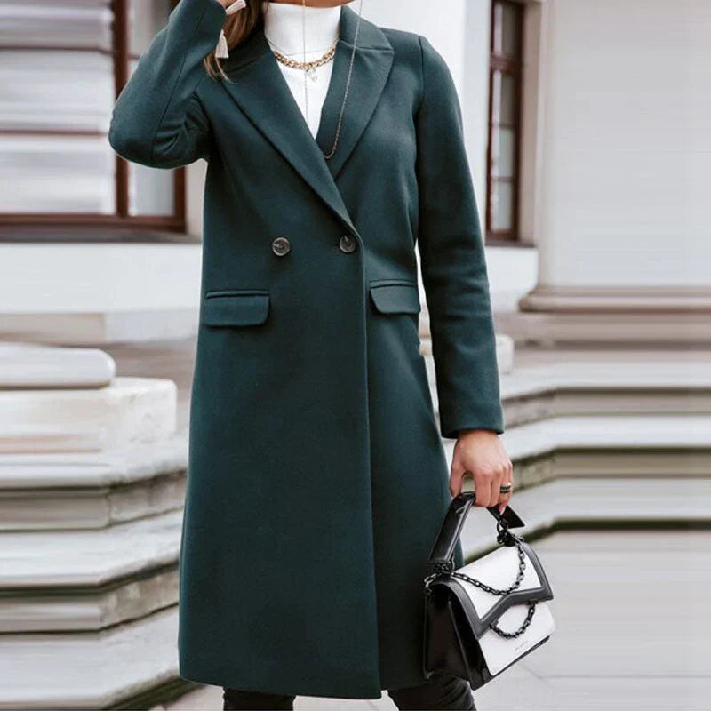 Damen Trenchcoat Mit Langem Schnitt Und Klassischem Design