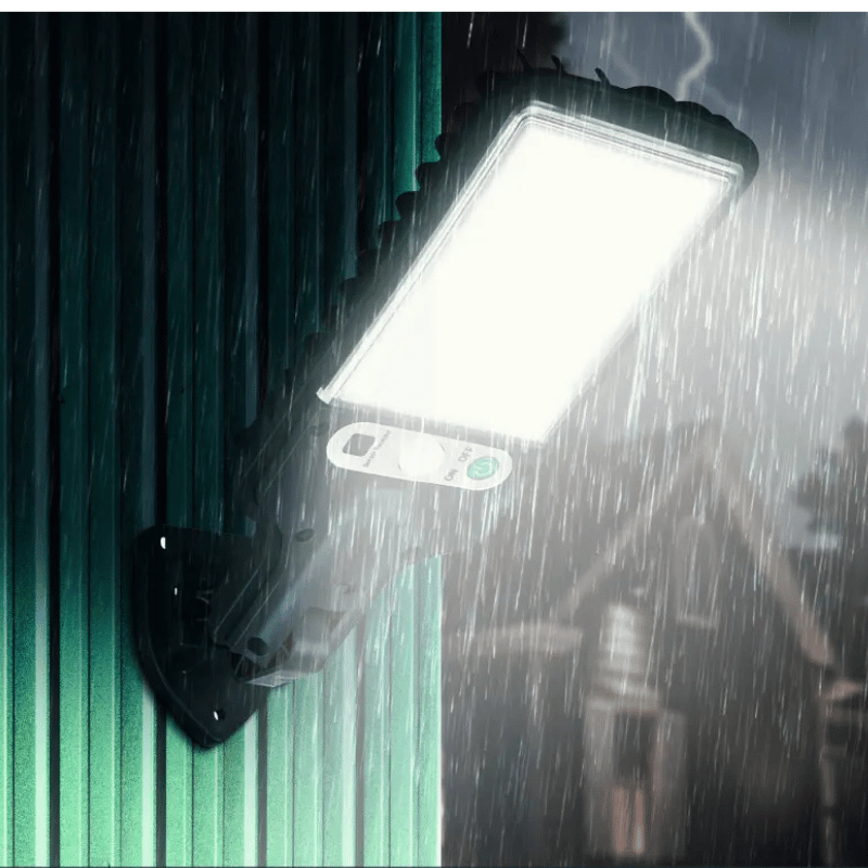 Solarbetriebene LED-Beleuchtung für den Außenbereich