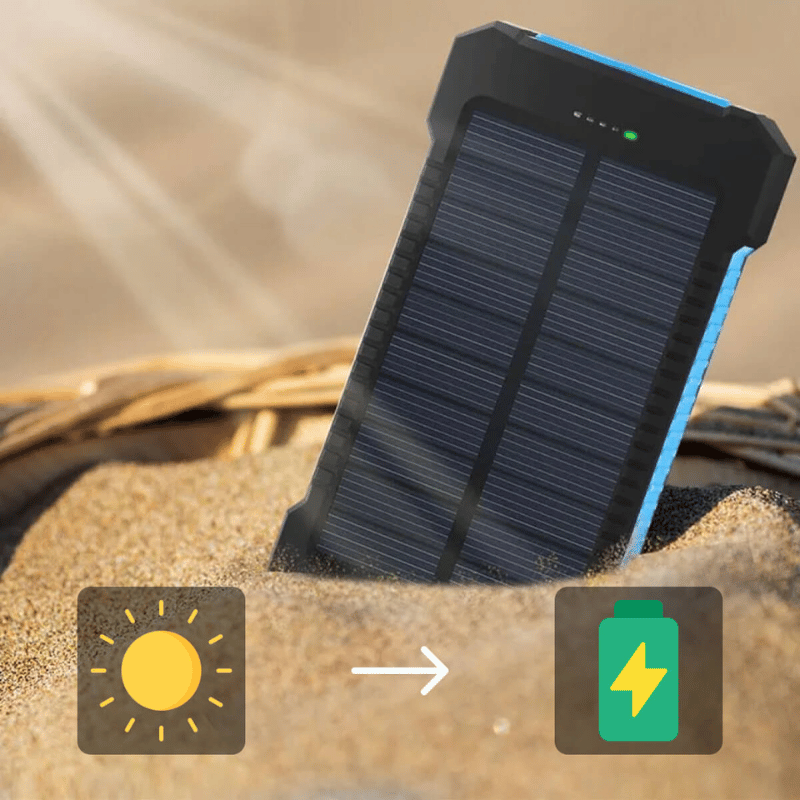 Wasserdichtes Solar-Ladegerät mit zwei USB-Anschlüssen