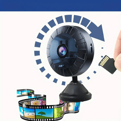 Mini 4K WiFi Überwachungskamera - Kabellos, wasserdicht & mit Nachtsicht