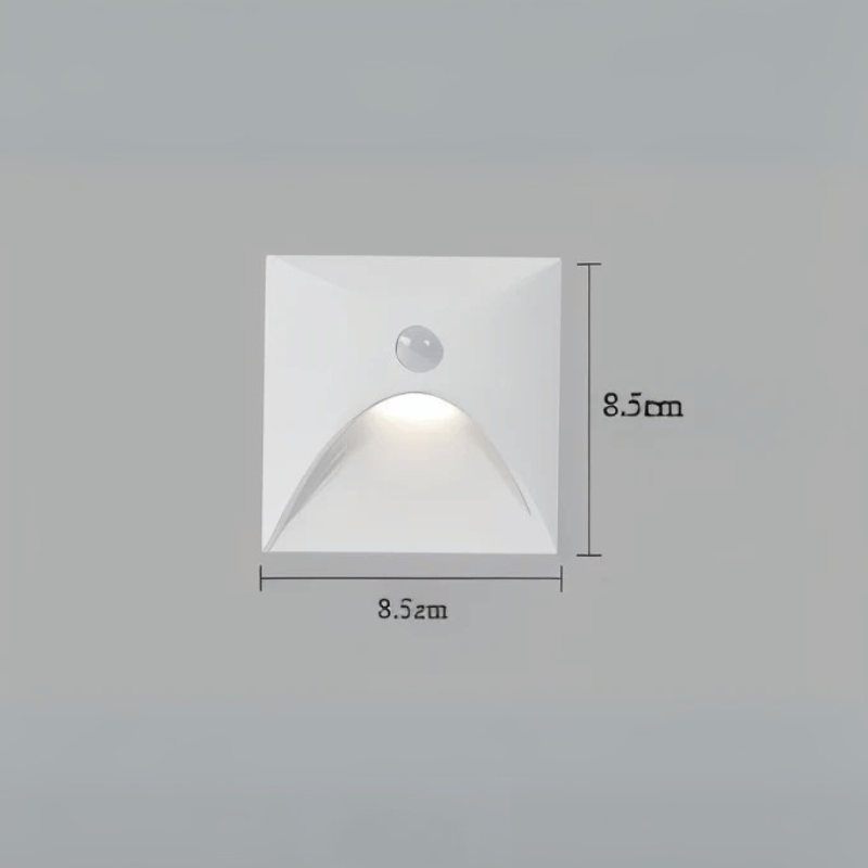 Moderne LED-Wandleuchte mit Bewegungssensor
