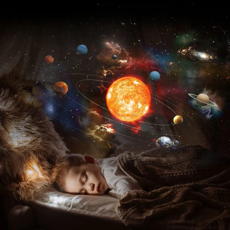Projektor mit 13 Galaxie-Szenen für Kinderzimmer und Schlafzimmer